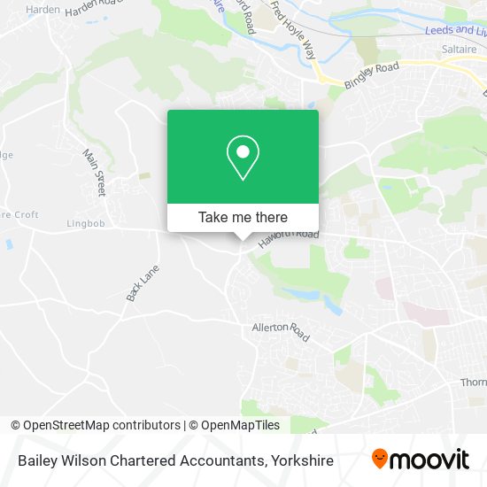 Bailey Wilson Chartered Accountants map