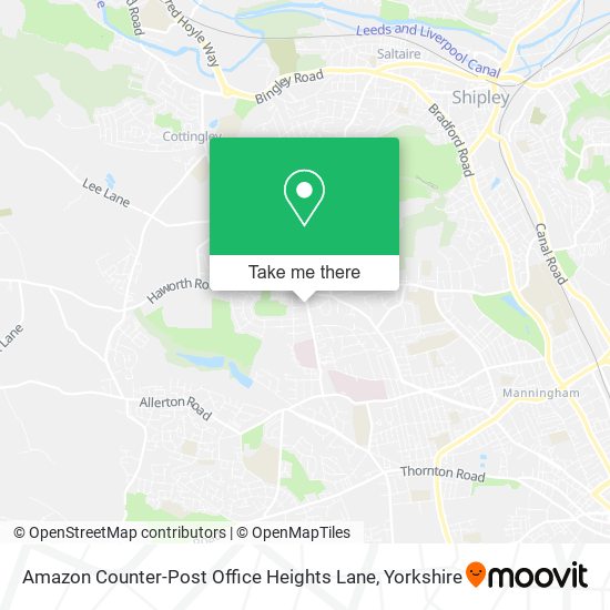 Amazon Counter-Post Office Heights Lane map