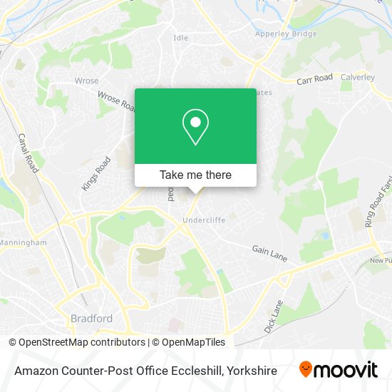 Amazon Counter-Post Office Eccleshill map