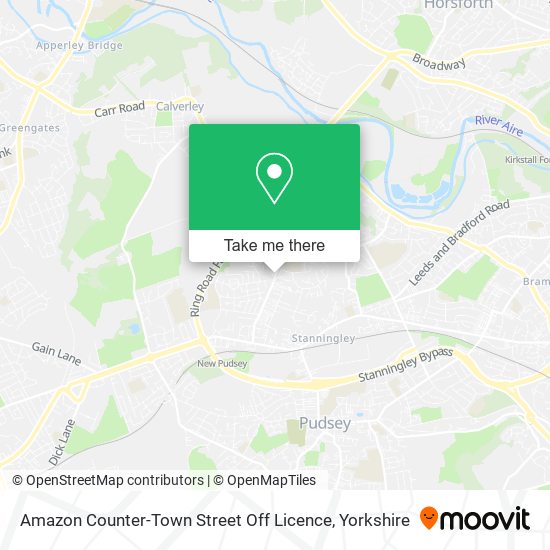 Amazon Counter-Town Street Off Licence map