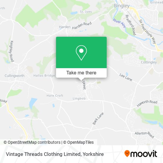 Vintage Threads Clothing Limited map