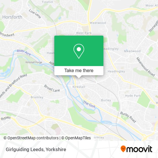 Girlguiding Leeds map