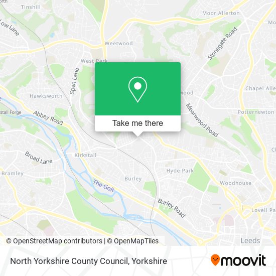 North Yorkshire County Council map