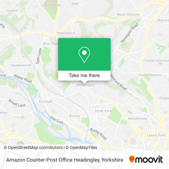 Amazon Counter-Post Office Headingley map