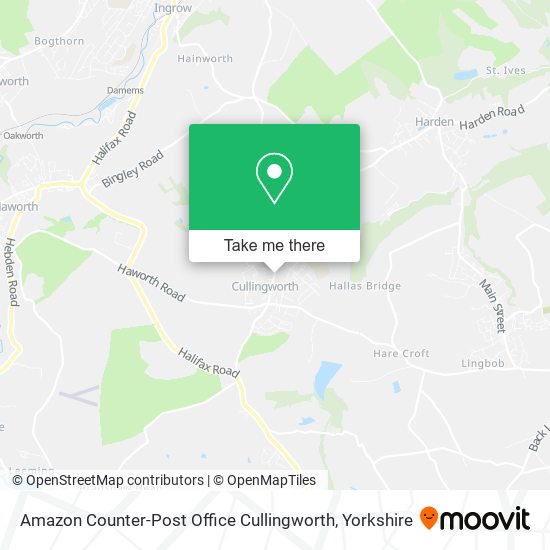 Amazon Counter-Post Office Cullingworth map