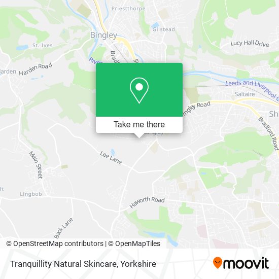 Tranquillity Natural Skincare map