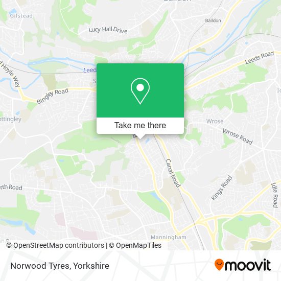 Norwood Tyres map