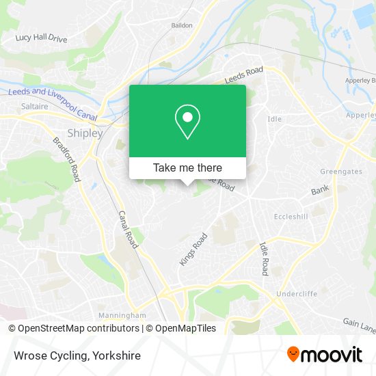 Wrose Cycling map