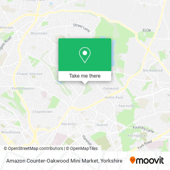 Amazon Counter-Oakwood Mini Market map