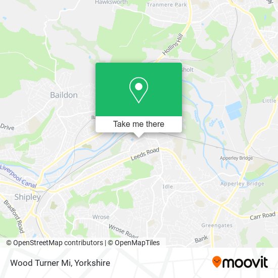 Wood Turner Mi map