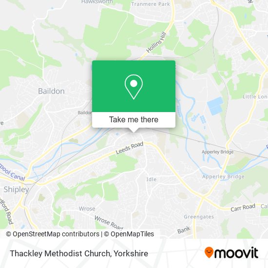 Thackley Methodist Church map