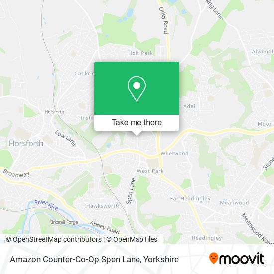 Amazon Counter-Co-Op Spen Lane map