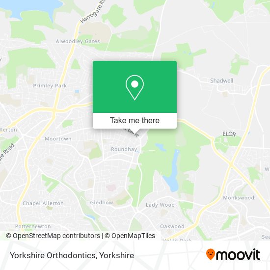Yorkshire Orthodontics map