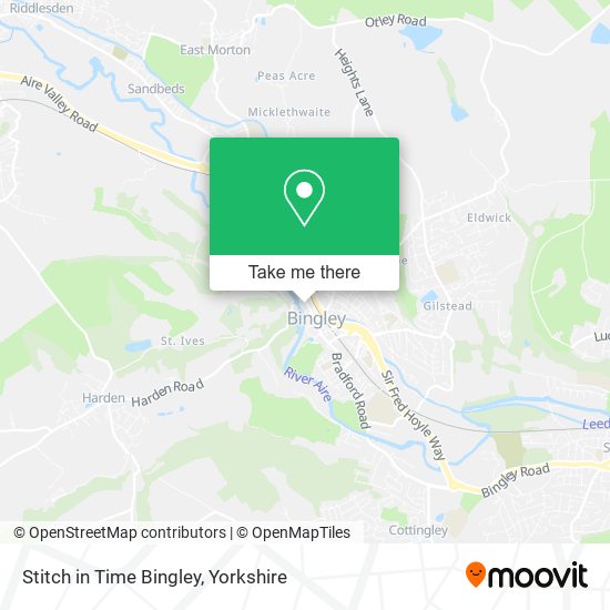 Stitch in Time Bingley map