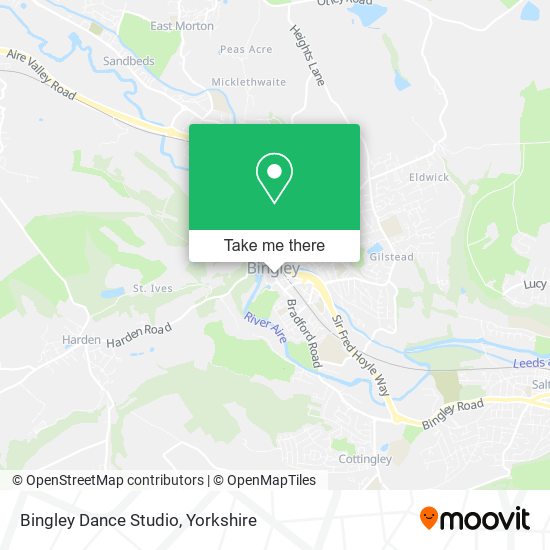 Bingley Dance Studio map