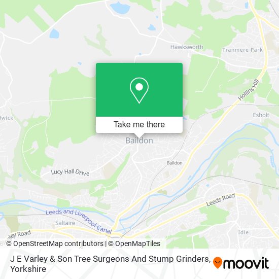 J E Varley & Son Tree Surgeons And Stump Grinders map