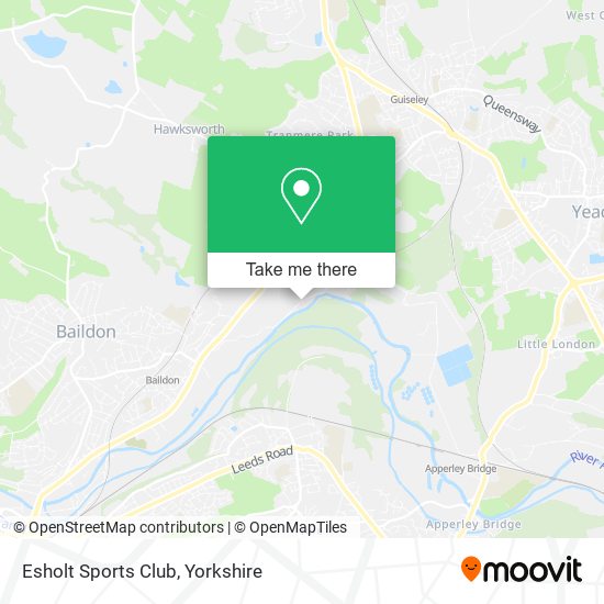 Esholt Sports Club map