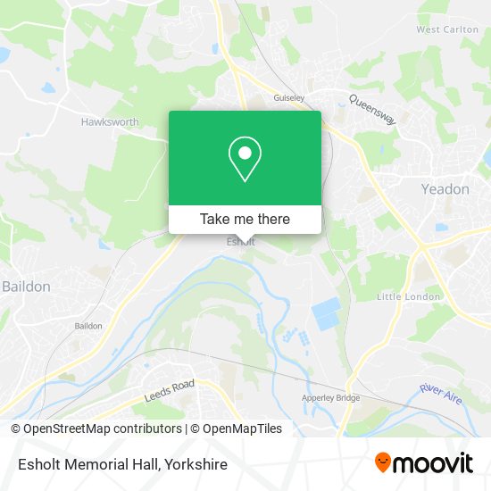 Esholt Memorial Hall map