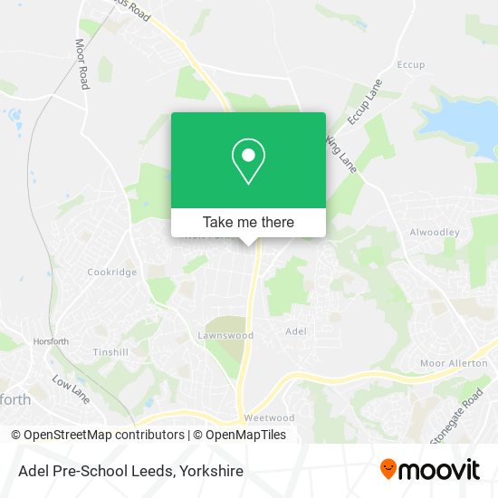 Adel Pre-School Leeds map