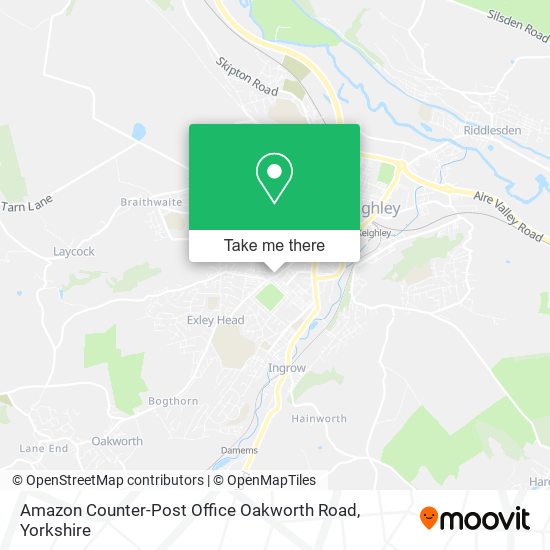 Amazon Counter-Post Office Oakworth Road map