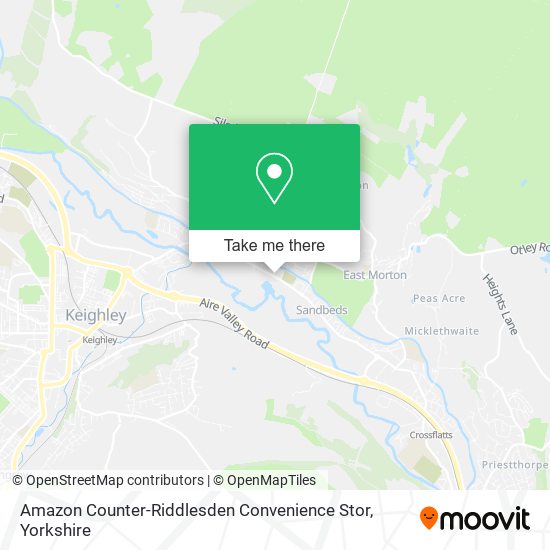 Amazon Counter-Riddlesden Convenience Stor map