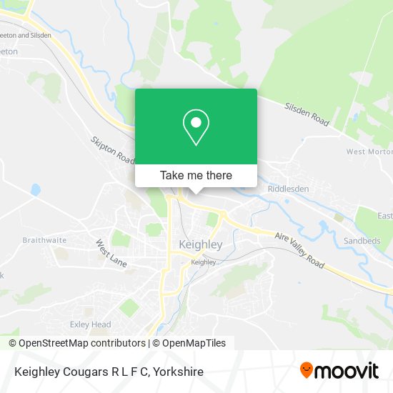 Keighley Cougars R L F C map