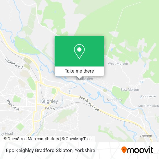 Epc Keighley Bradford Skipton map