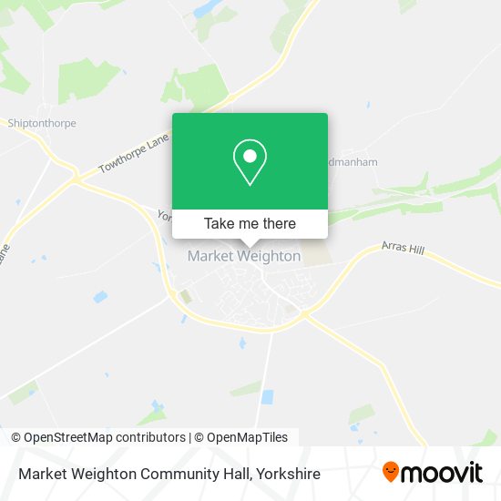 Market Weighton Community Hall map