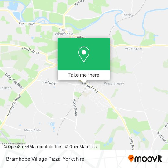 Bramhope Village Pizza map