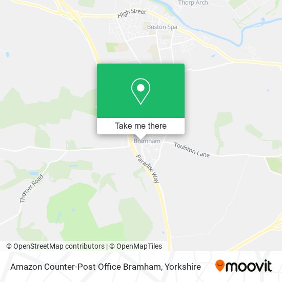 Amazon Counter-Post Office Bramham map