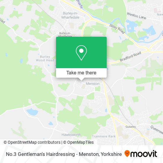 No.3 Gentleman's Hairdressing - Menston map