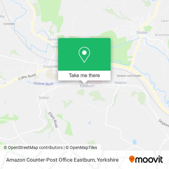 Amazon Counter-Post Office Eastburn map