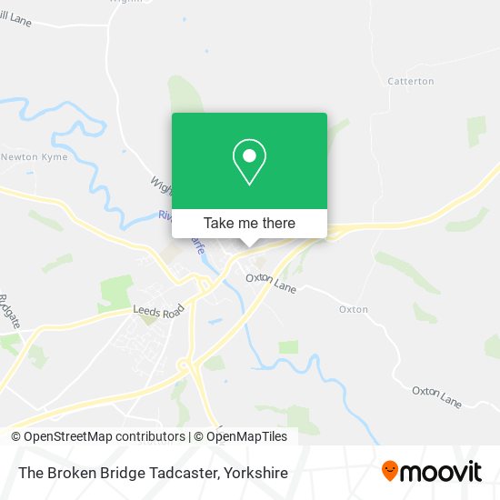 The Broken Bridge Tadcaster map