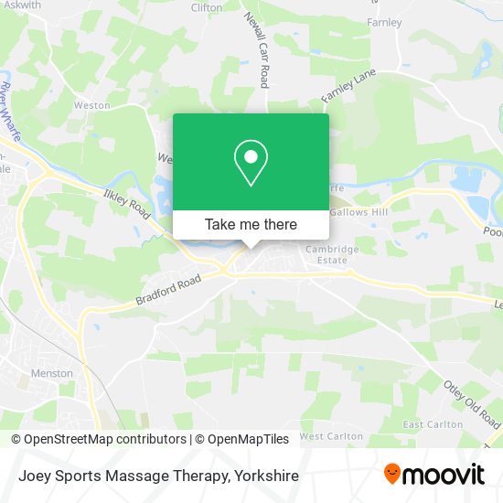 Joey Sports Massage Therapy map