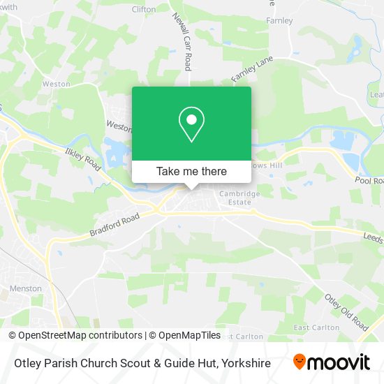 Otley Parish Church Scout & Guide Hut map