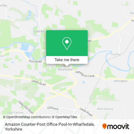 Amazon Counter-Post Office Pool-In-Wharfedale map