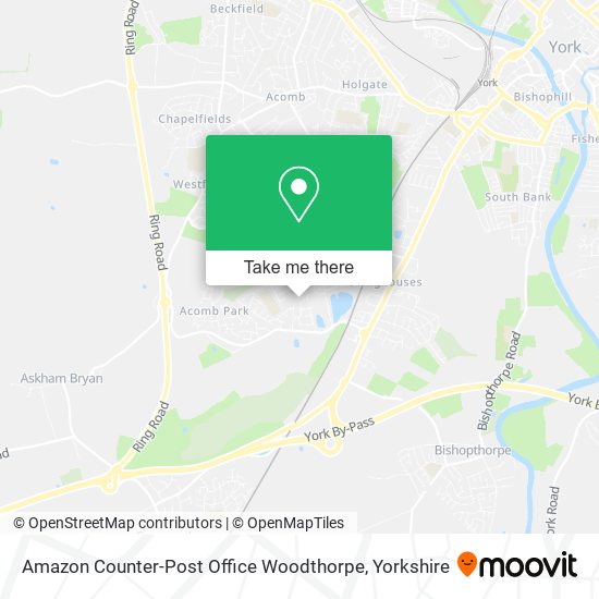 Amazon Counter-Post Office Woodthorpe map