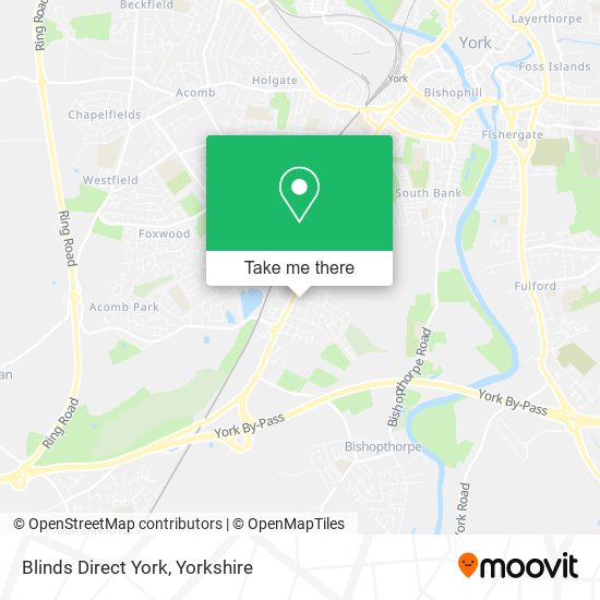 Blinds Direct York map