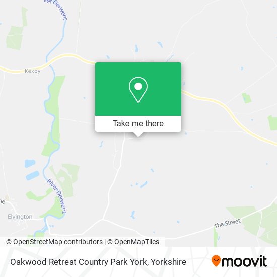 Oakwood Retreat Country Park York map