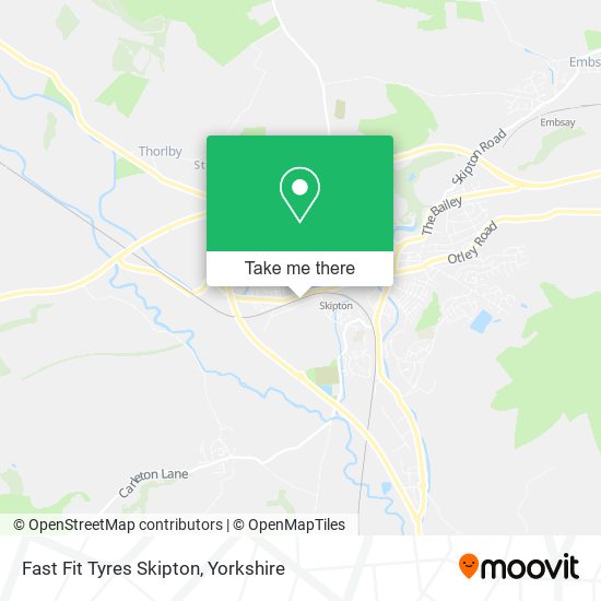 Fast Fit Tyres Skipton map
