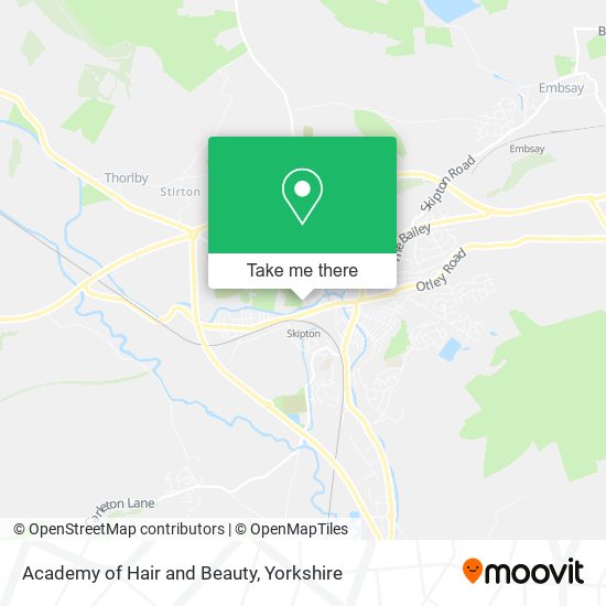 Academy of Hair and Beauty map