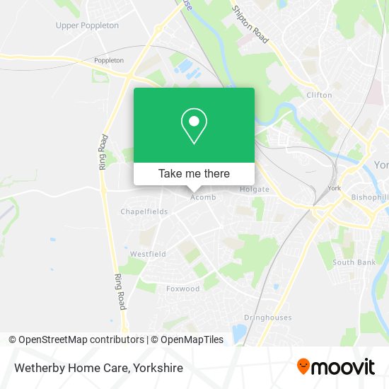 Wetherby Home Care map