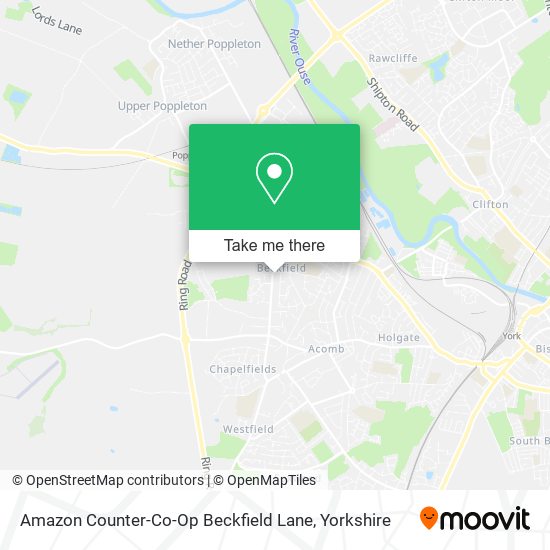 Amazon Counter-Co-Op Beckfield Lane map