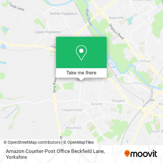 Amazon Counter-Post Office Beckfield Lane map