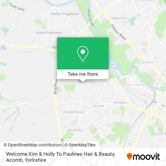 Welcome Kim & Holly To Paulines Hair & Beauty, Acomb map