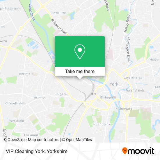 VIP Cleaning York map