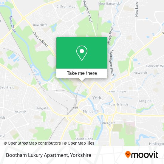 Bootham Luxury Apartment map