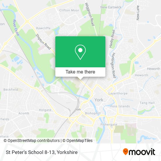 St Peter's School 8-13 map