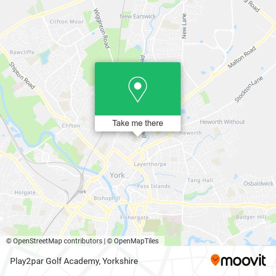 Play2par Golf Academy map