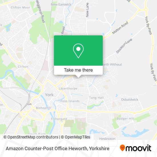 Amazon Counter-Post Office Heworth map